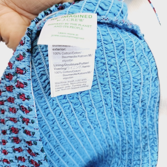 J. Crew Smocked Mermaid Floral Midi Skirt size 4 - Picture 10 of 10